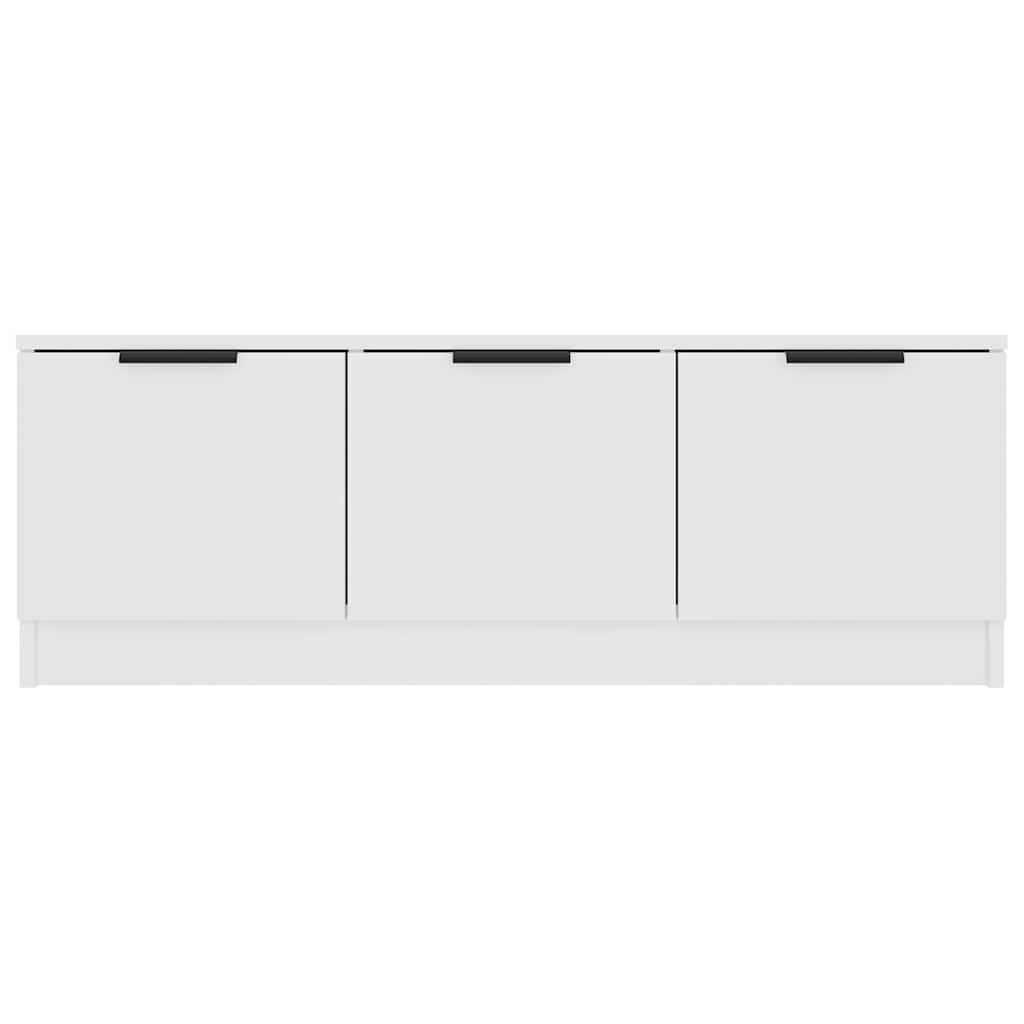 TV Cabinet White 102x35x36.5 cm Engineered Wood