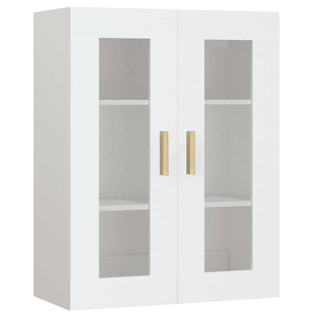 Hanging Wall Cabinet White 69.5x34x90 cm