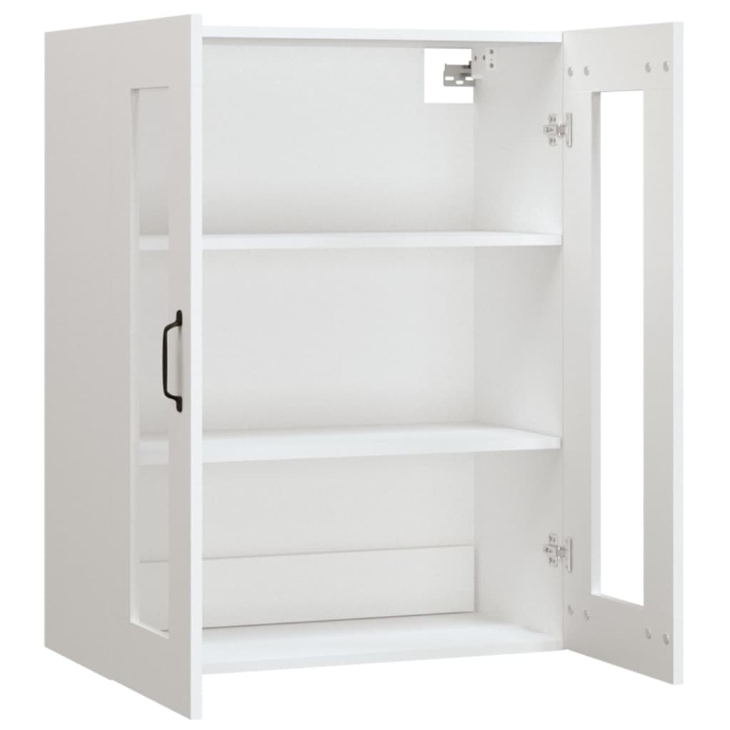Hanging Wall Cabinet White 69.5x34x90 cm