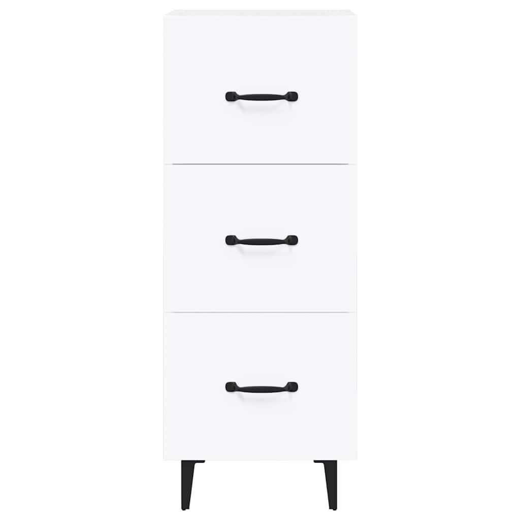 Sideboard White 34.5x34x90 cm Engineered Wood