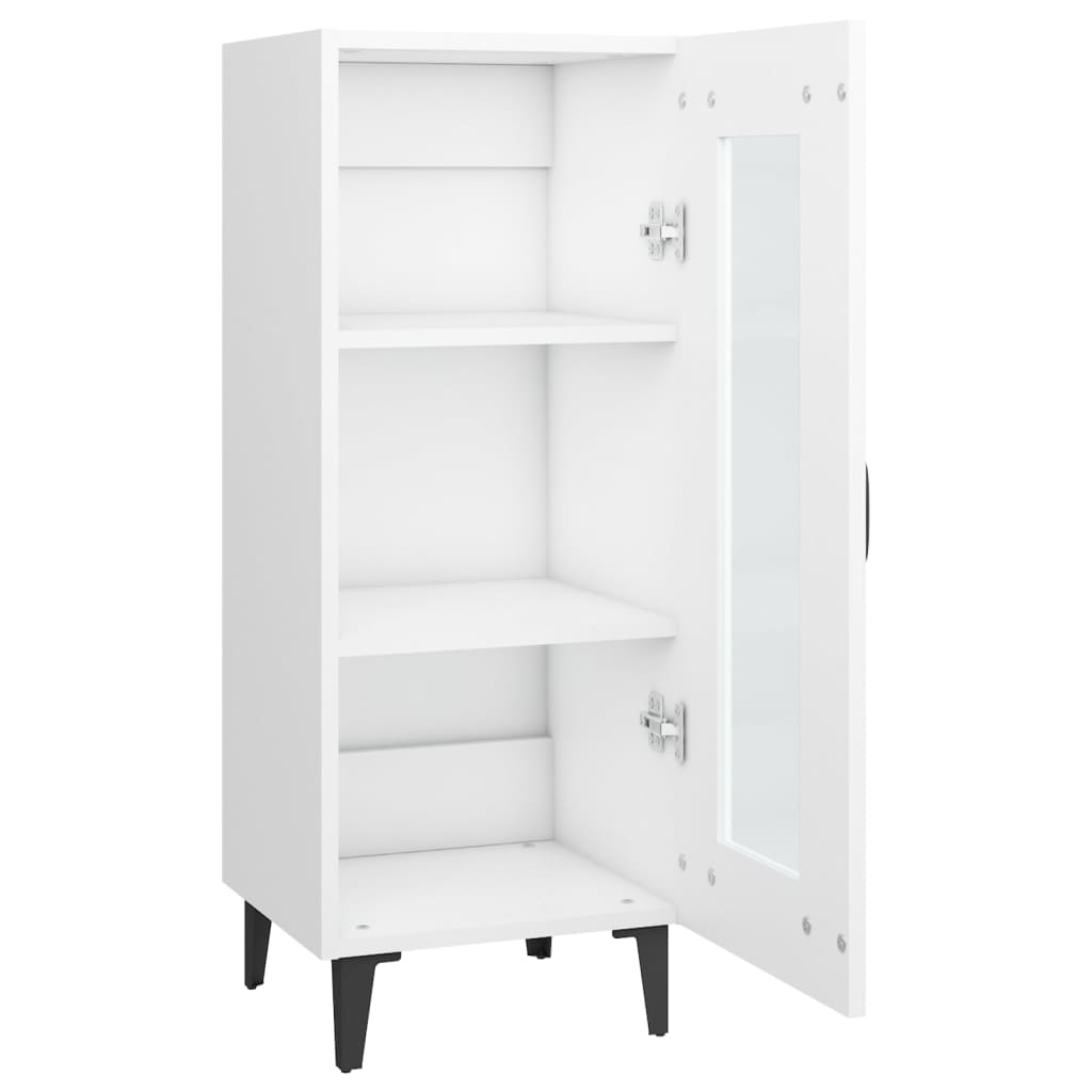 Sideboard White 34.5x34x90 cm Engineered Wood