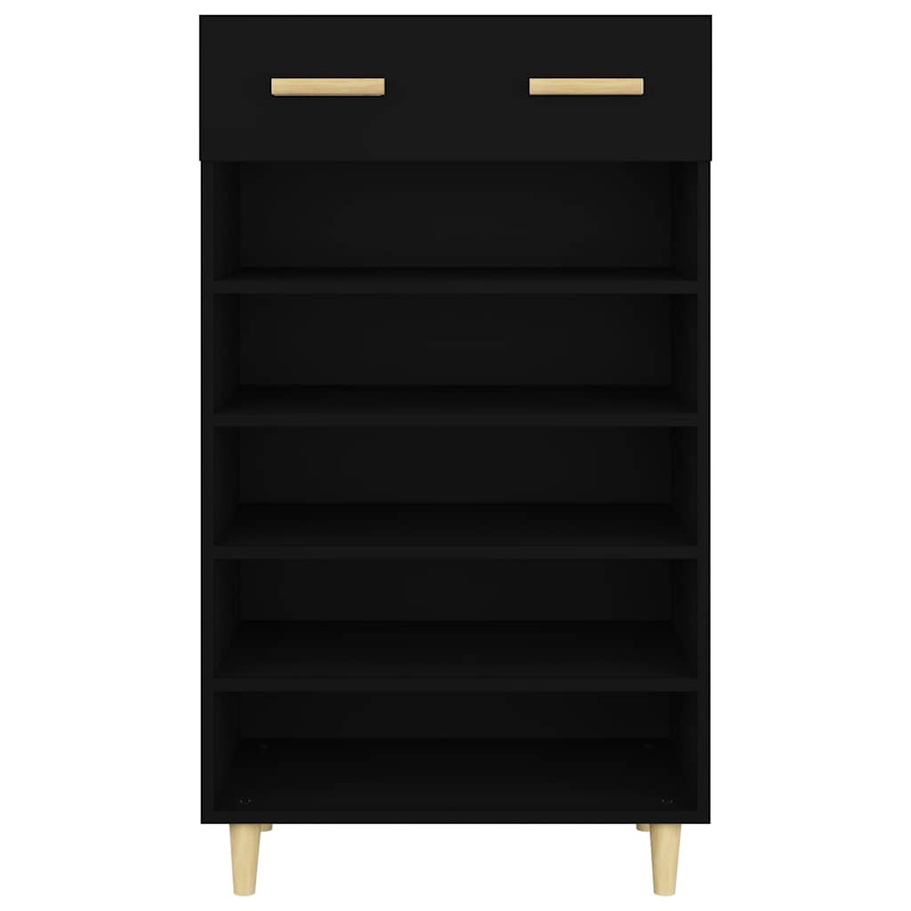 Shoe Cabinet Black 60x35x105 cm Engineered Wood