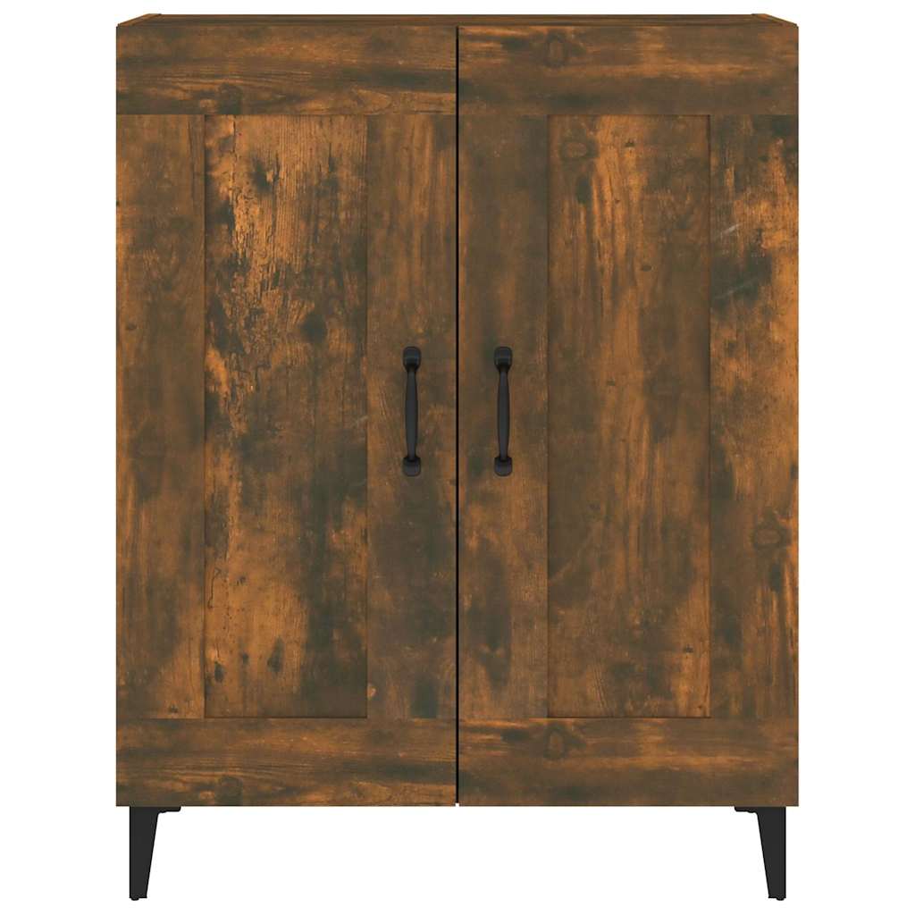 Sideboard Smoked Oak 69.5x34x90 cm Engineered Wood