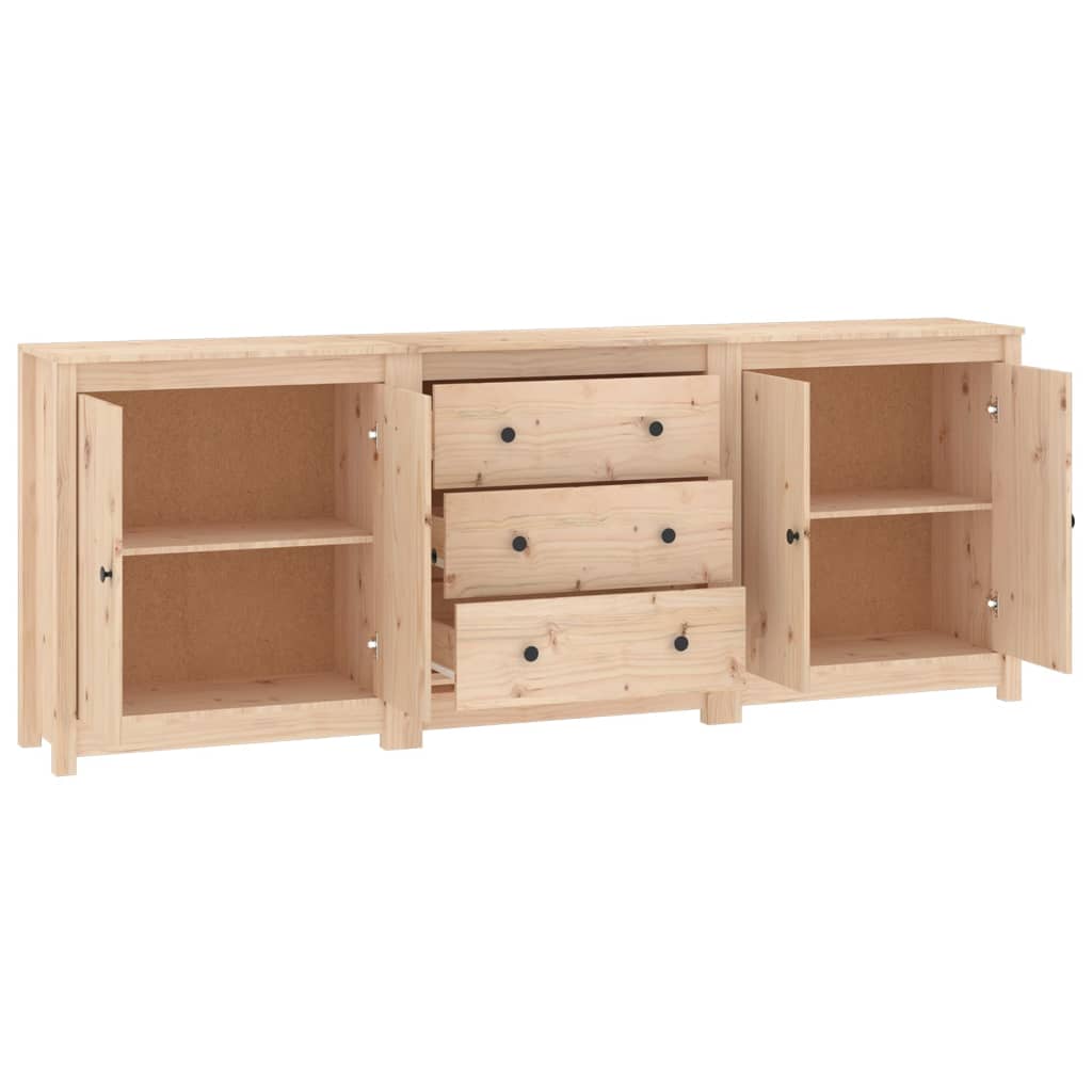 Sideboard 210x35x80 cm Solid Wood Pine