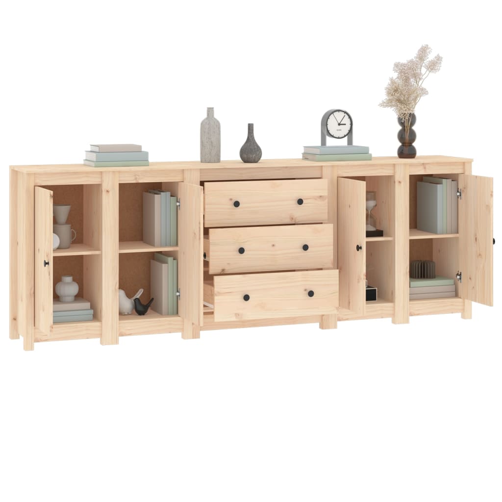 Sideboard 230x35x80 cm Solid Wood Pine