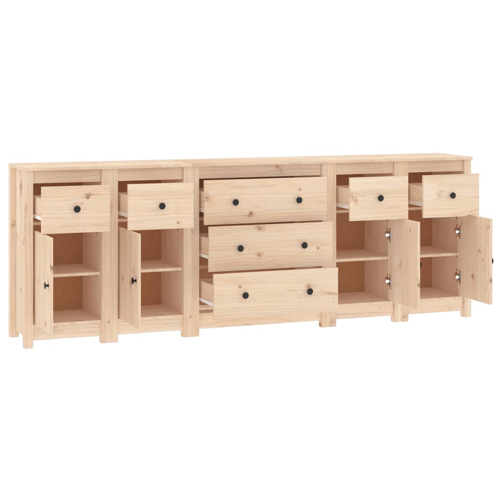 Sideboard 230x35x80 cm Solid Wood Pine