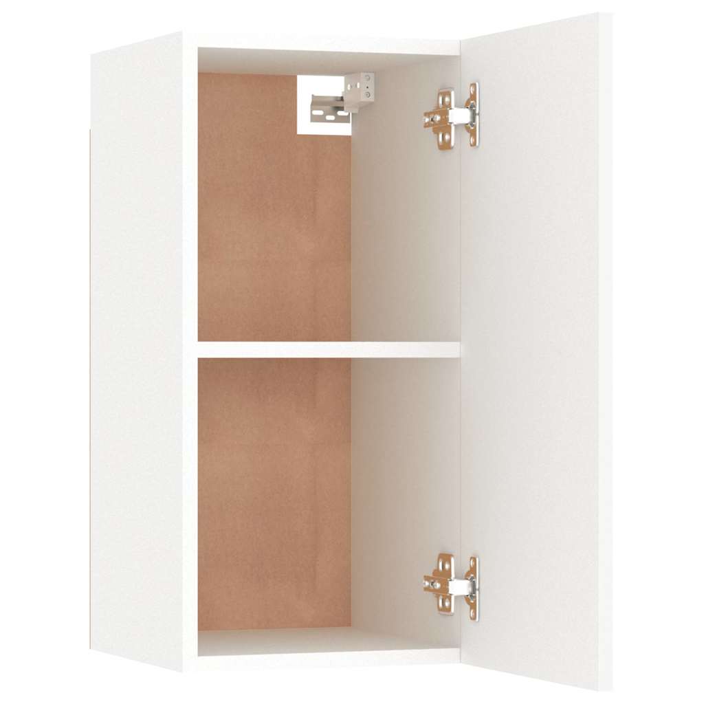 8 Piece TV Cabinet Set White Engineered Wood