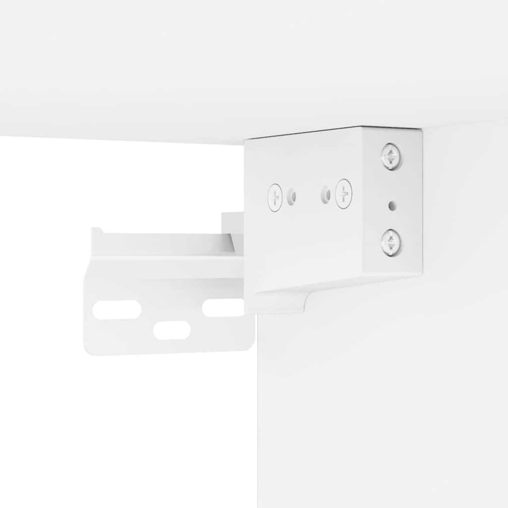 7 Piece TV Cabinet Set White Engineered Wood