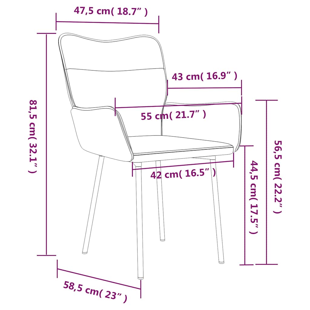 Dining Chairs 2 pcs Cream Velvet