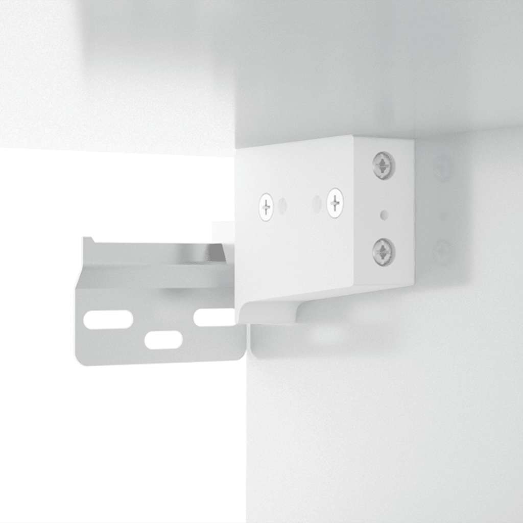 Wall Cabinets 2 pcs High Gloss White 80x35x36.5 cm Engineered Wood