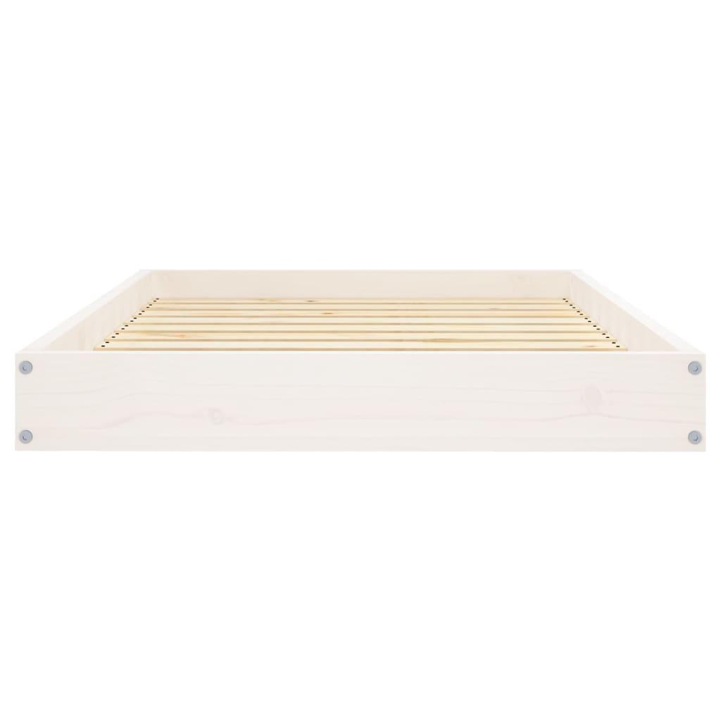 Dog Bed White 91.5x64x9 cm Solid Wood Pine