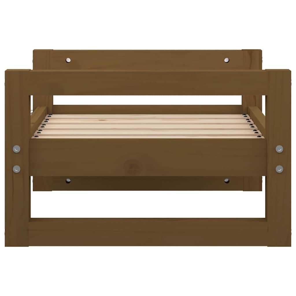 Dog Bed Honey Brown 55.5x45.5x28 cm Solid Pine Wood