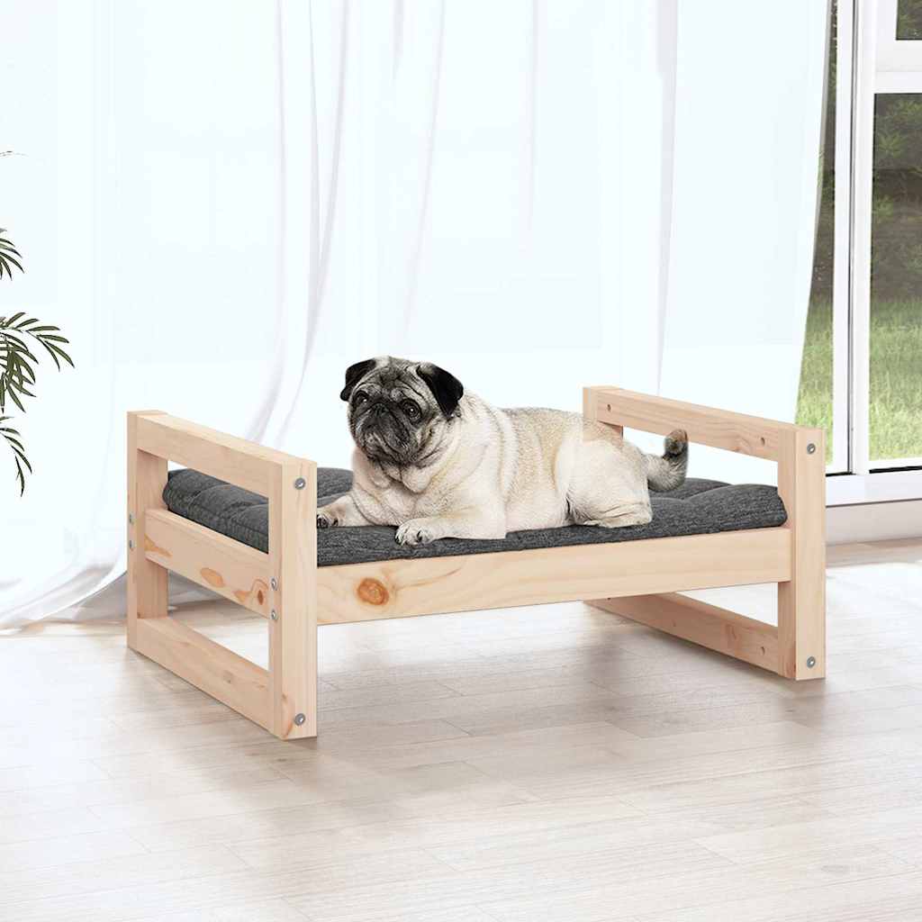 Dog Bed 65,5x50,5x28 cm Solid Pine Wood