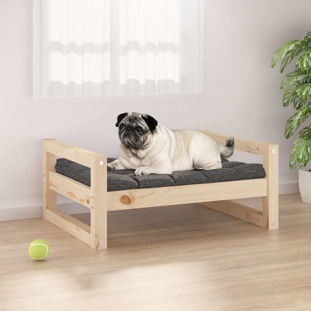 Dog Bed 65,5x50,5x28 cm Solid Pine Wood