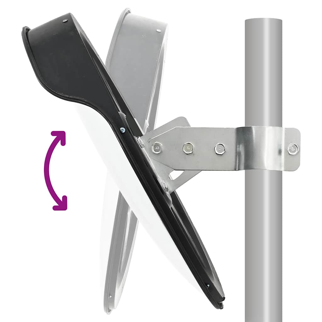 Outdoor Convex Traffic Mirror Black Ø45 cm Polycarbonate