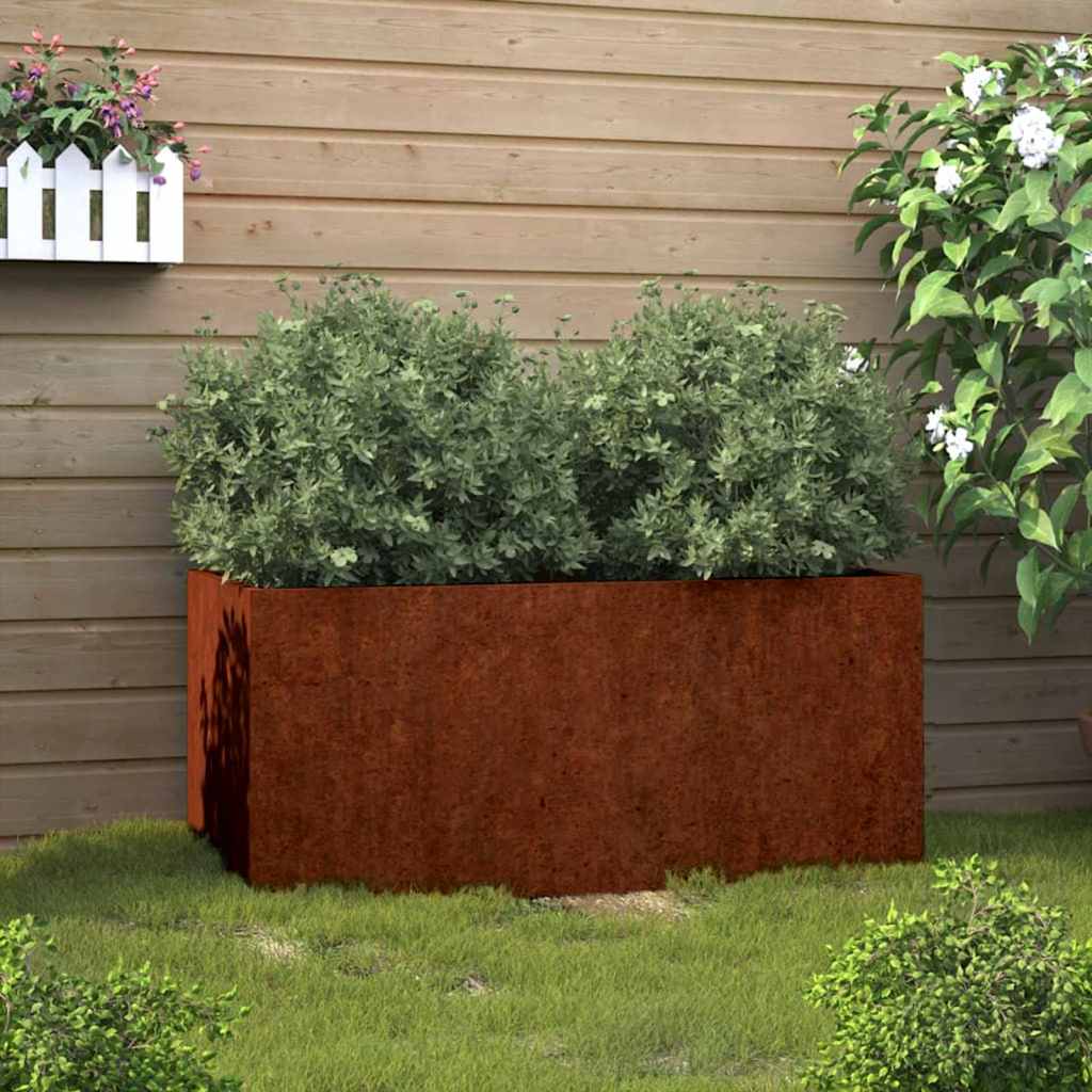 Planter 62x40x39 cm Corten Steel