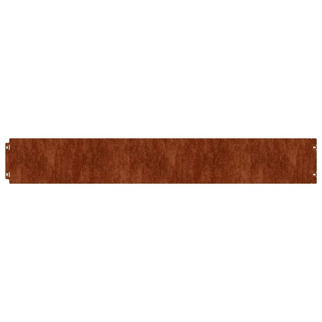 Lawn Edging 50 pcs 15 x 103 cm Weathering Steel Rusty