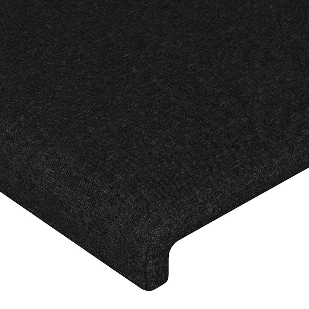 Headboards Black 144x5x78/88 cm Fabric