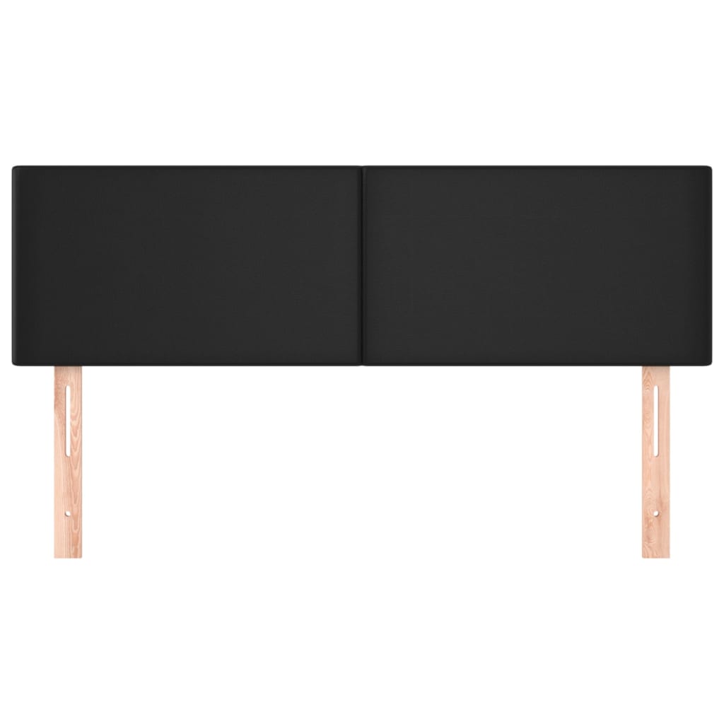 Headboards Black 144x5x78/88 cm Faux Leather