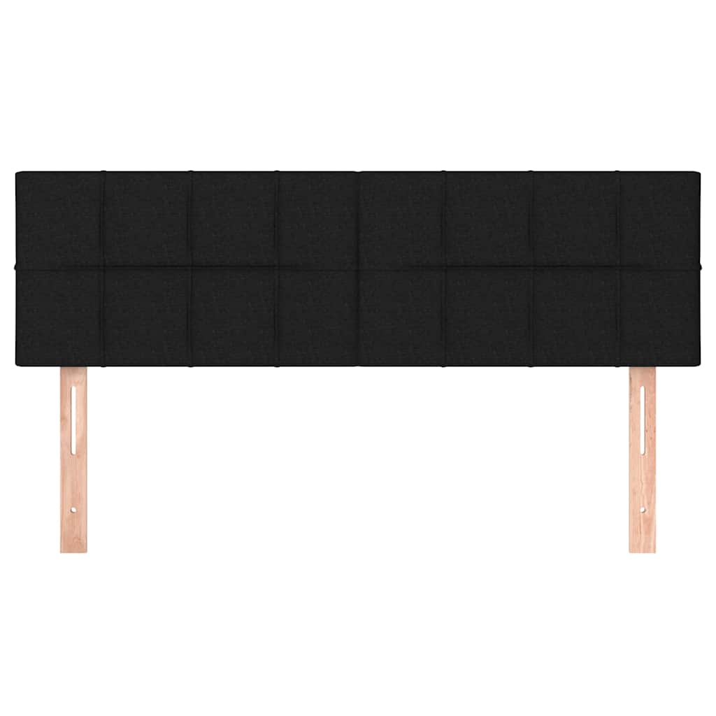 Headboards Black 144x5x78/88 cm Fabric