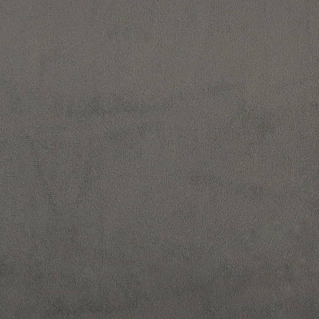 Headboards Dark Grey 160x7x78/88 cm Velvet
