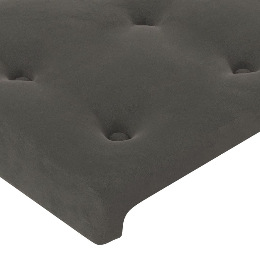 Headboards Dark Grey 144x5x78/88 cm Velvet