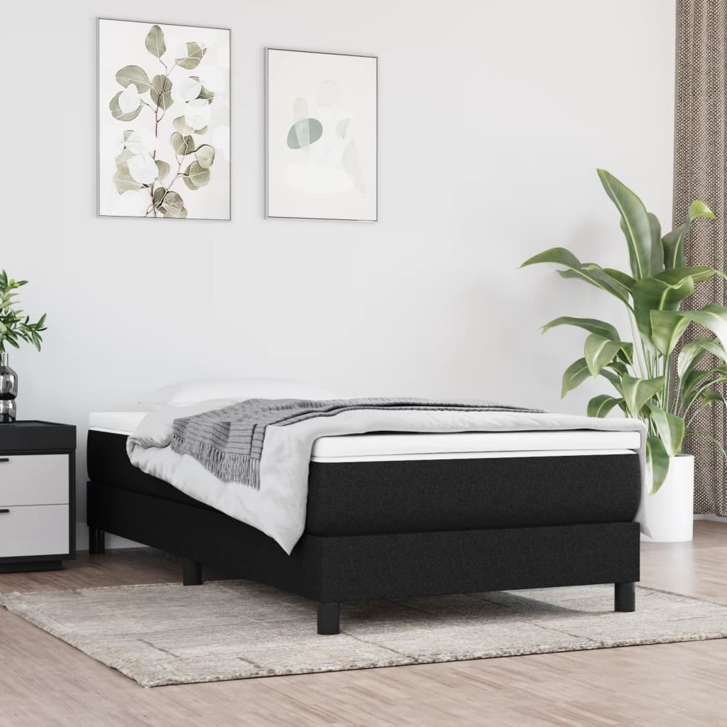 Pocket Spring Bed Mattress Medium Black 90x190x20 cm Fabric