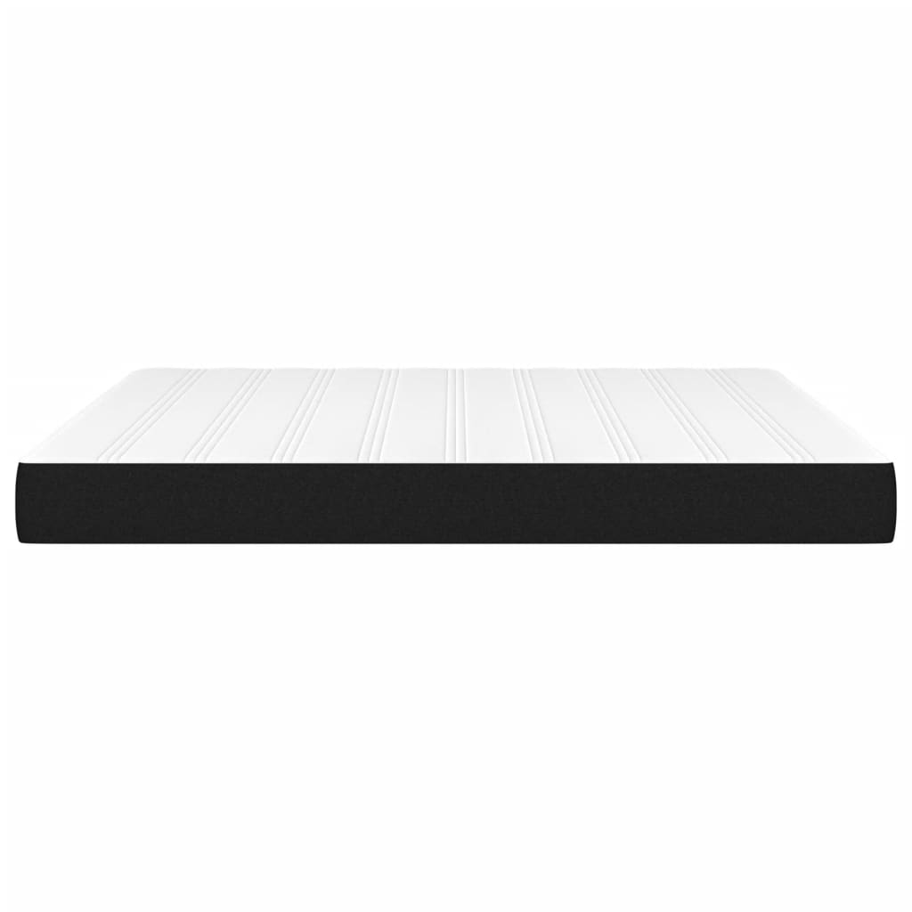 Pocket Spring Bed Mattress Black 153x203x20 cm Queen Size Fabric