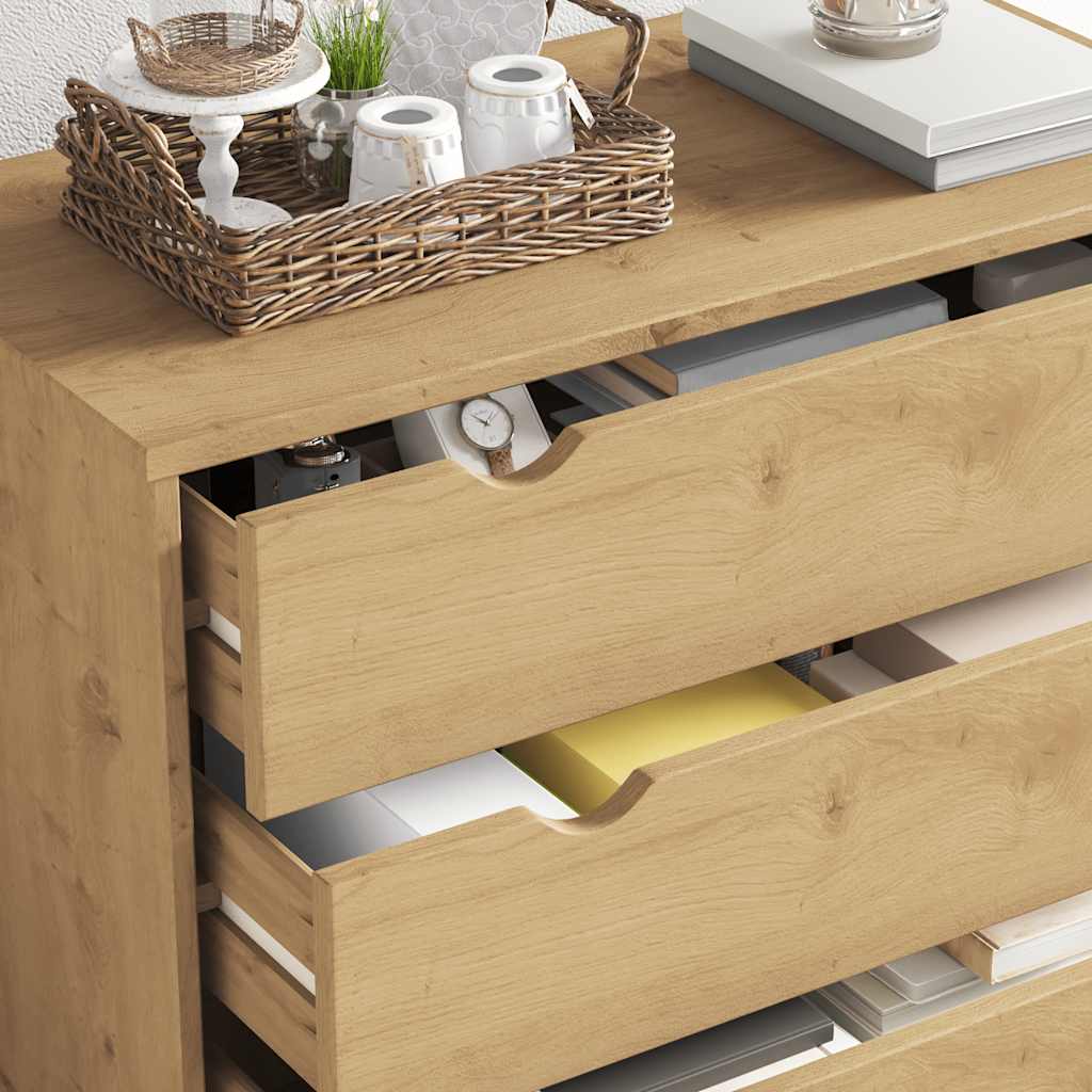 Drawer Cabinet OTTA 76.5x39.5x90cm Solid Wood Pine