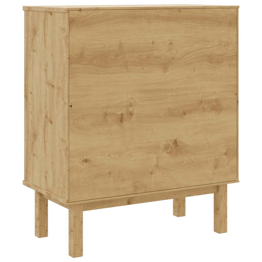 Drawer Cabinet OTTA Brown&Grey 76.5x39.5x90cm Solid Wood Pine