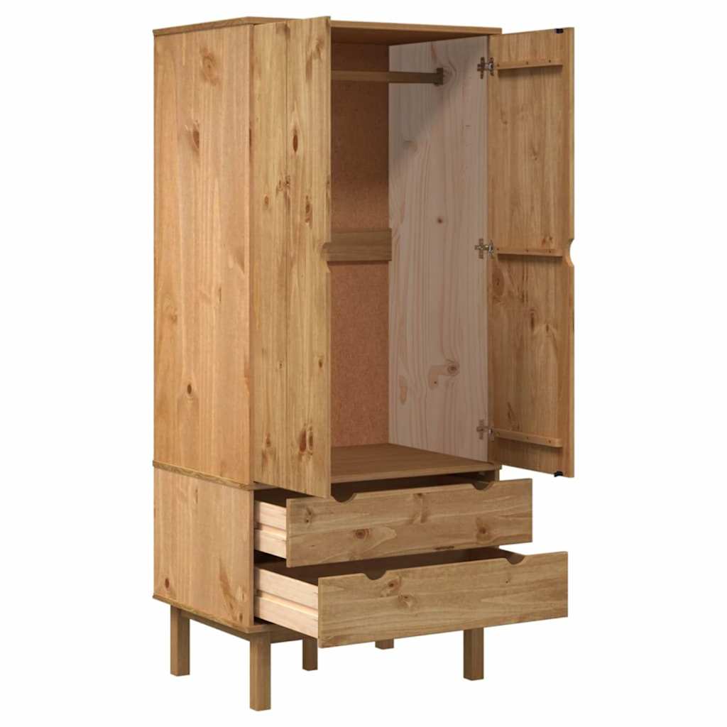 Wardrobe OTTA 76.5x53x172 cm Solid Wood Pine