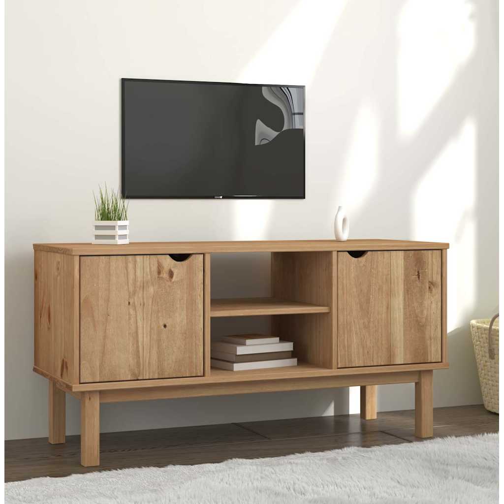 TV Cabinet OTTA 113.5x43x57 cm Solid Wood Pine