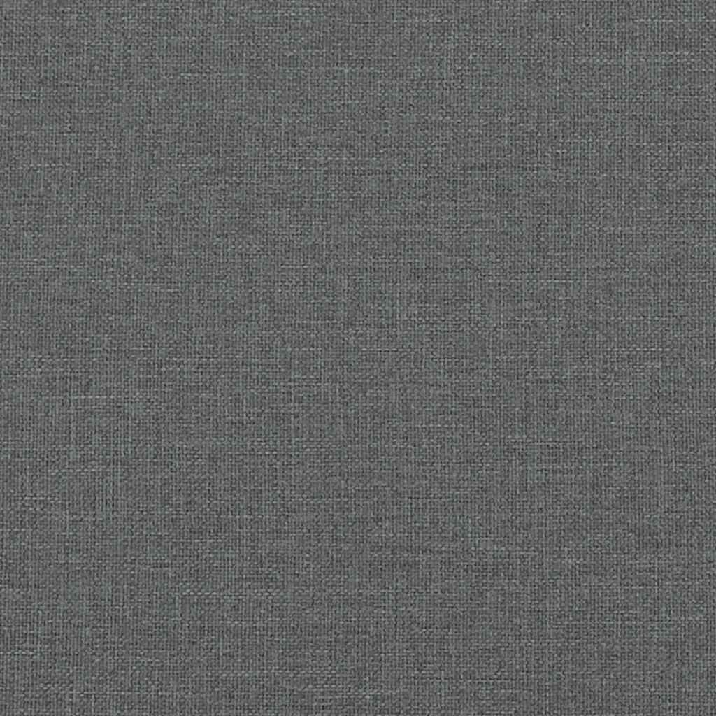 Bed Frame without Mattress Dark Grey 152x203 cm Queen Fabric