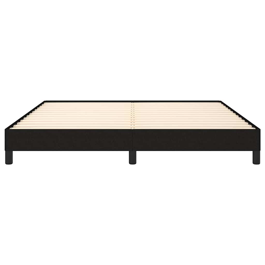 Bed Frame without Mattress Black 152x203 cm Queen Fabric