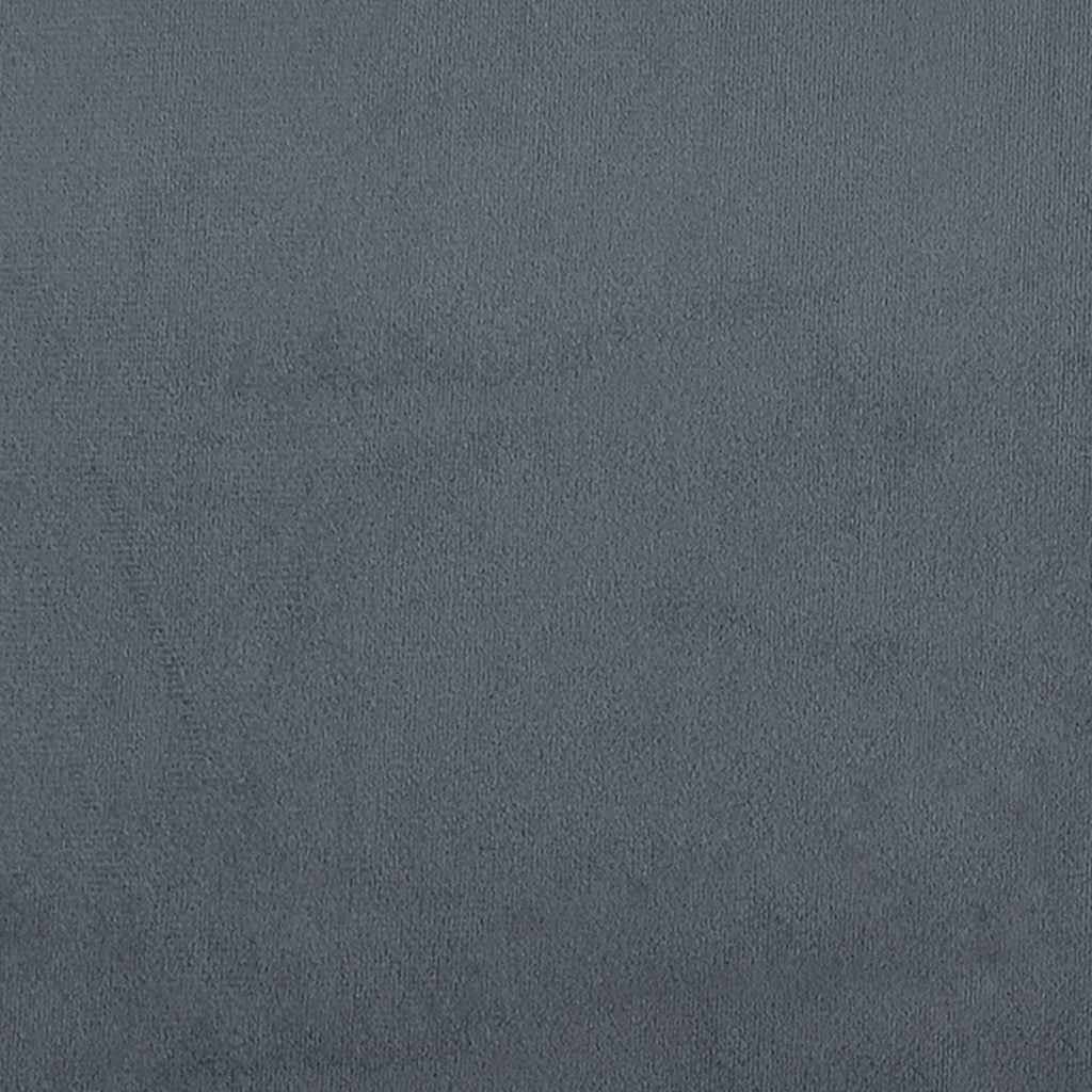 Bed Frame without Mattress Dark Grey 152x203 cm Queen Velvet