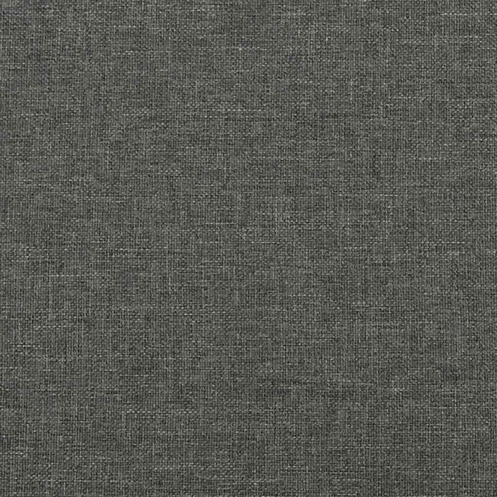 Bed Frame without Mattress Dark Grey 152x203 cm Queen Fabric