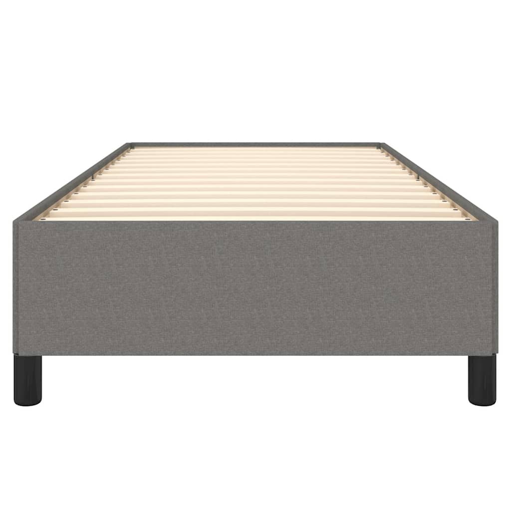 Bed Frame without Mattress Dark Grey King Single Fabric