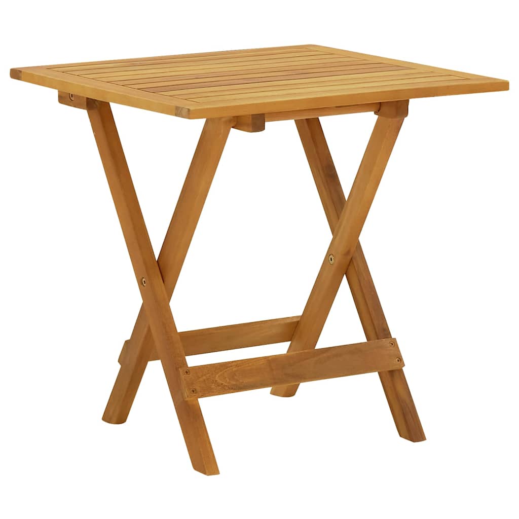 Outdoor Deck Chair with Footrest and Table Solid Wood Acacia