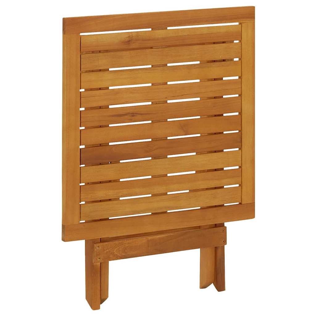 Outdoor Deck Chair with Footrest and Table Solid Wood Acacia