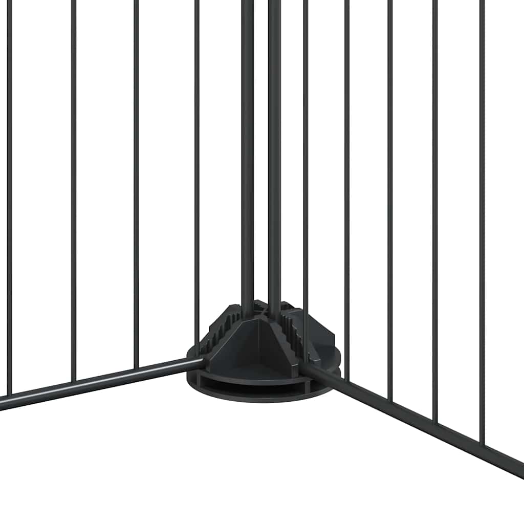 8-Panel Pet Cage Black 35x35 cm Steel