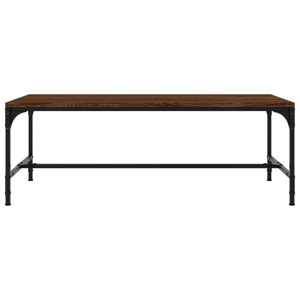 Coffee Table Brown Oak 80x50x35 cm Engineered Wood