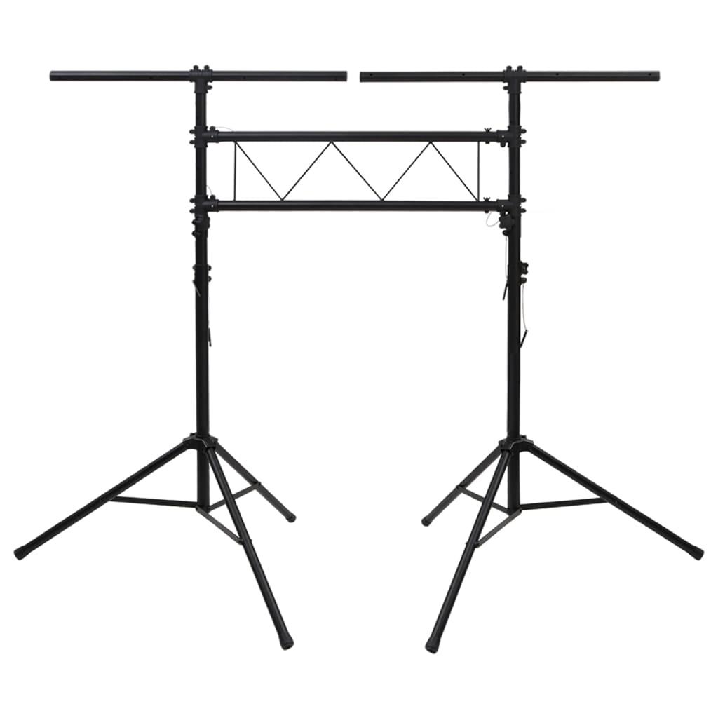 Light Stand Black 238x115x(180-300) cm Steel
