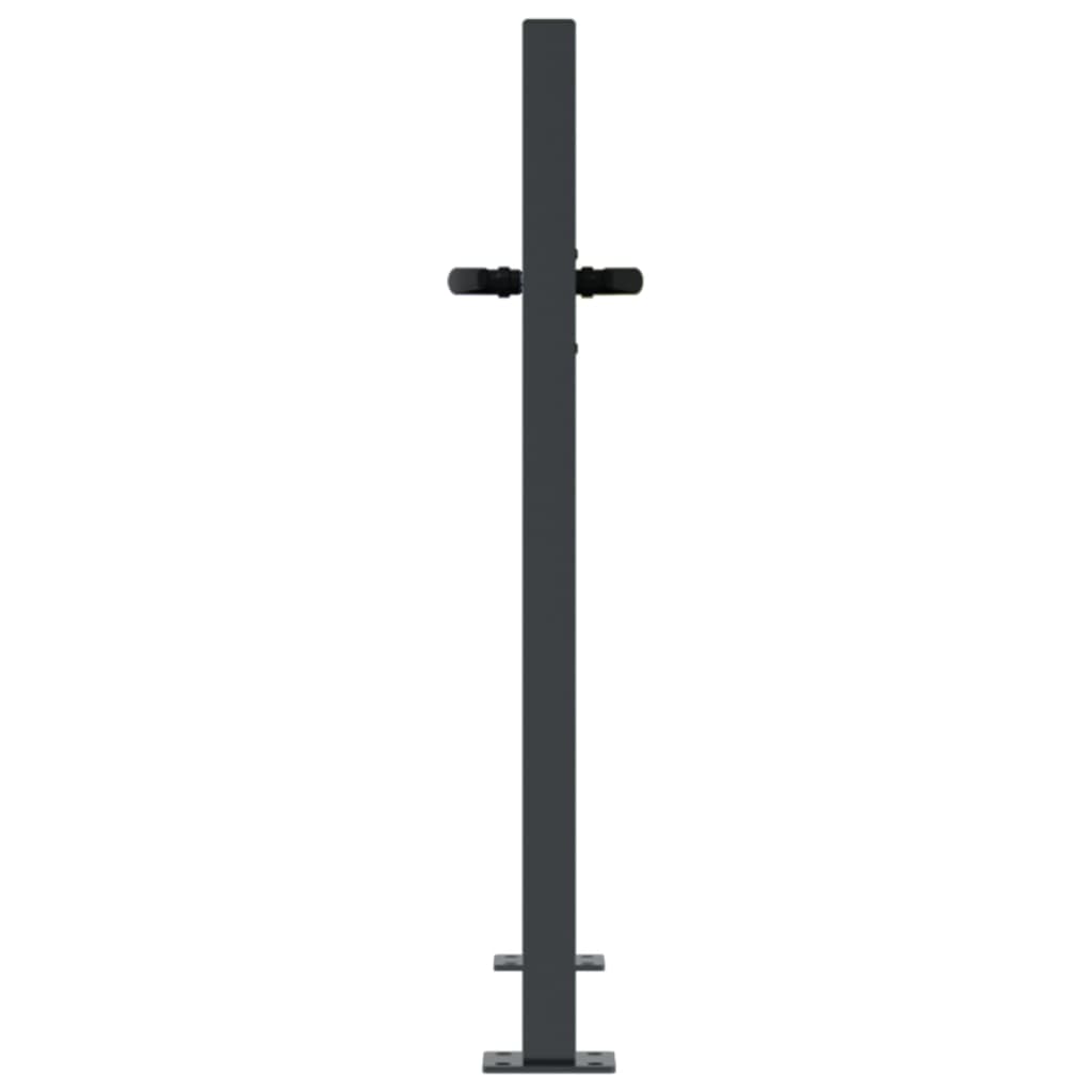 Garden Gate Anthracite 105x105 cm Steel Grass Design