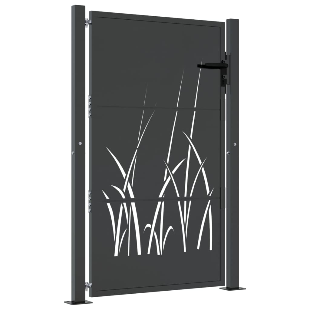 Garden Gate Anthracite 105x130 cm Steel Grass Design