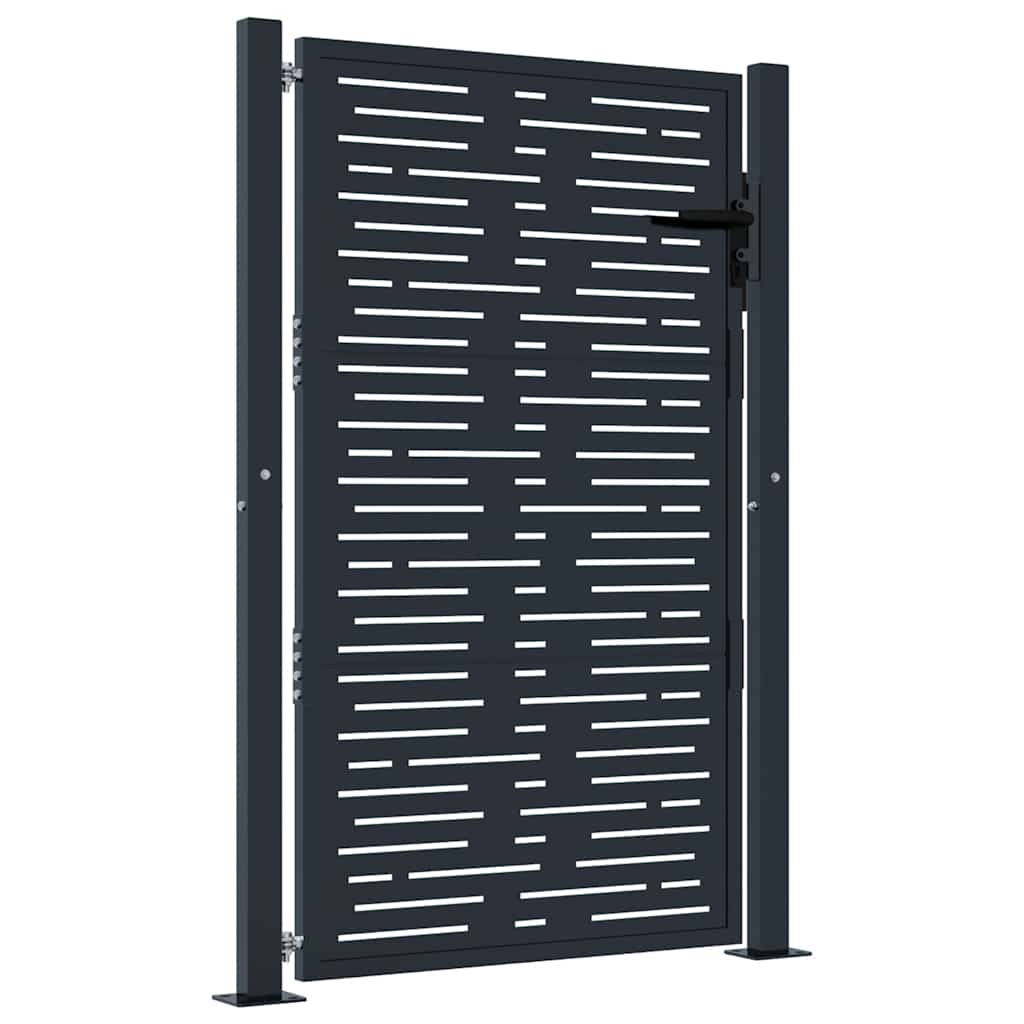 Garden Gate Anthracite 100x150 cm Steel Square Design