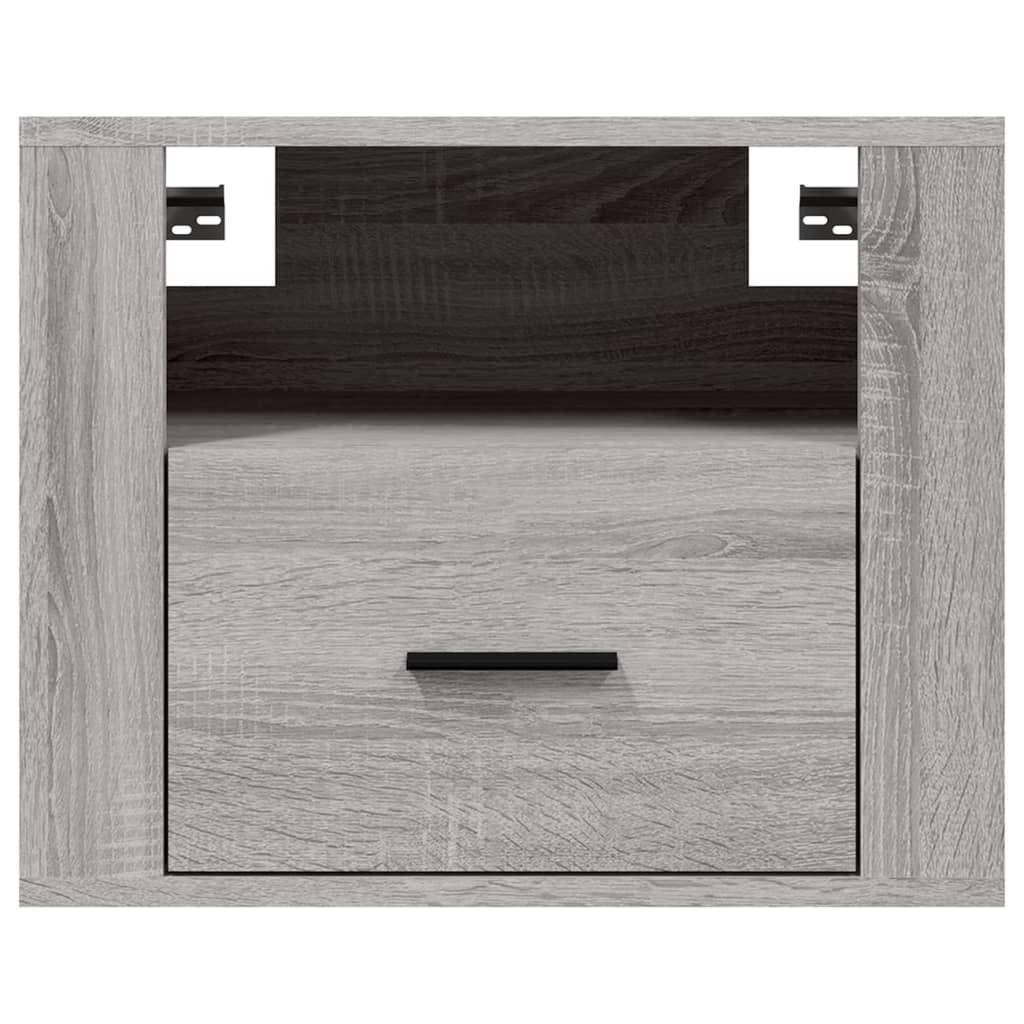 Wall-mounted Bedside Cabinet Grey Sonoma 50x36x40 cm