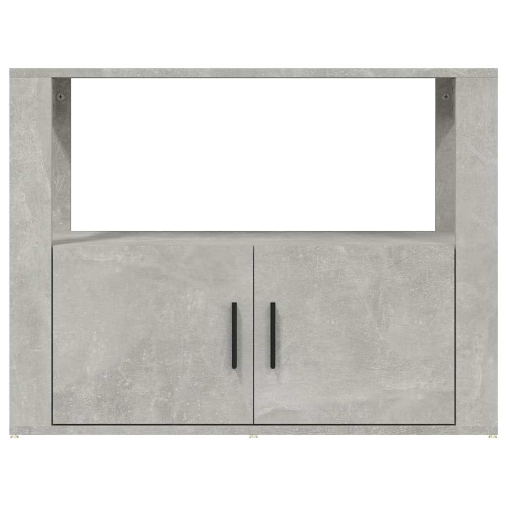 Sideboard Concrete Grey 80x30x60 cm Engineered Wood