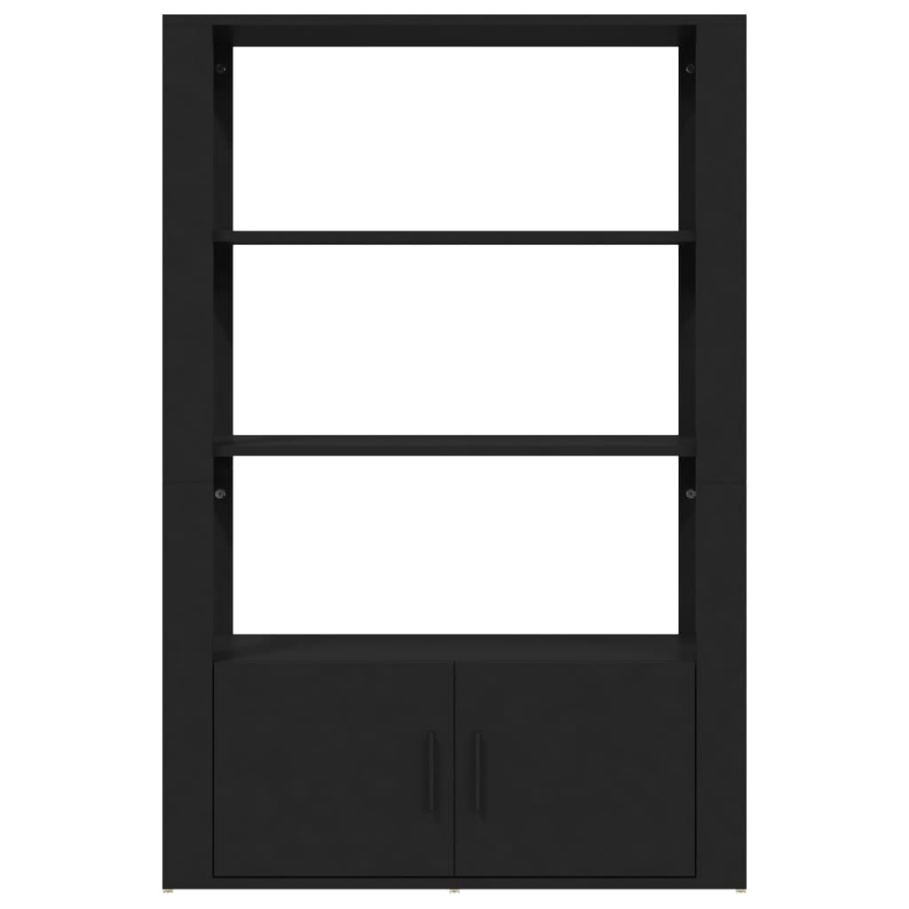 Sideboard Black 80x30x119.5 cm Engineered Wood