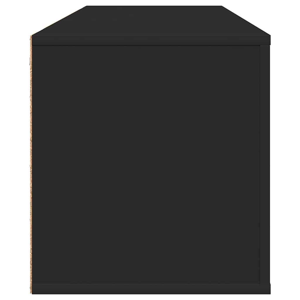 Wall Shoe Cabinet Black 100x35x38 cm Engineered Wood