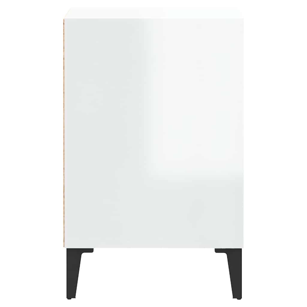 TV Cabinet High Gloss White 100x35x55 cm Engineered Wood